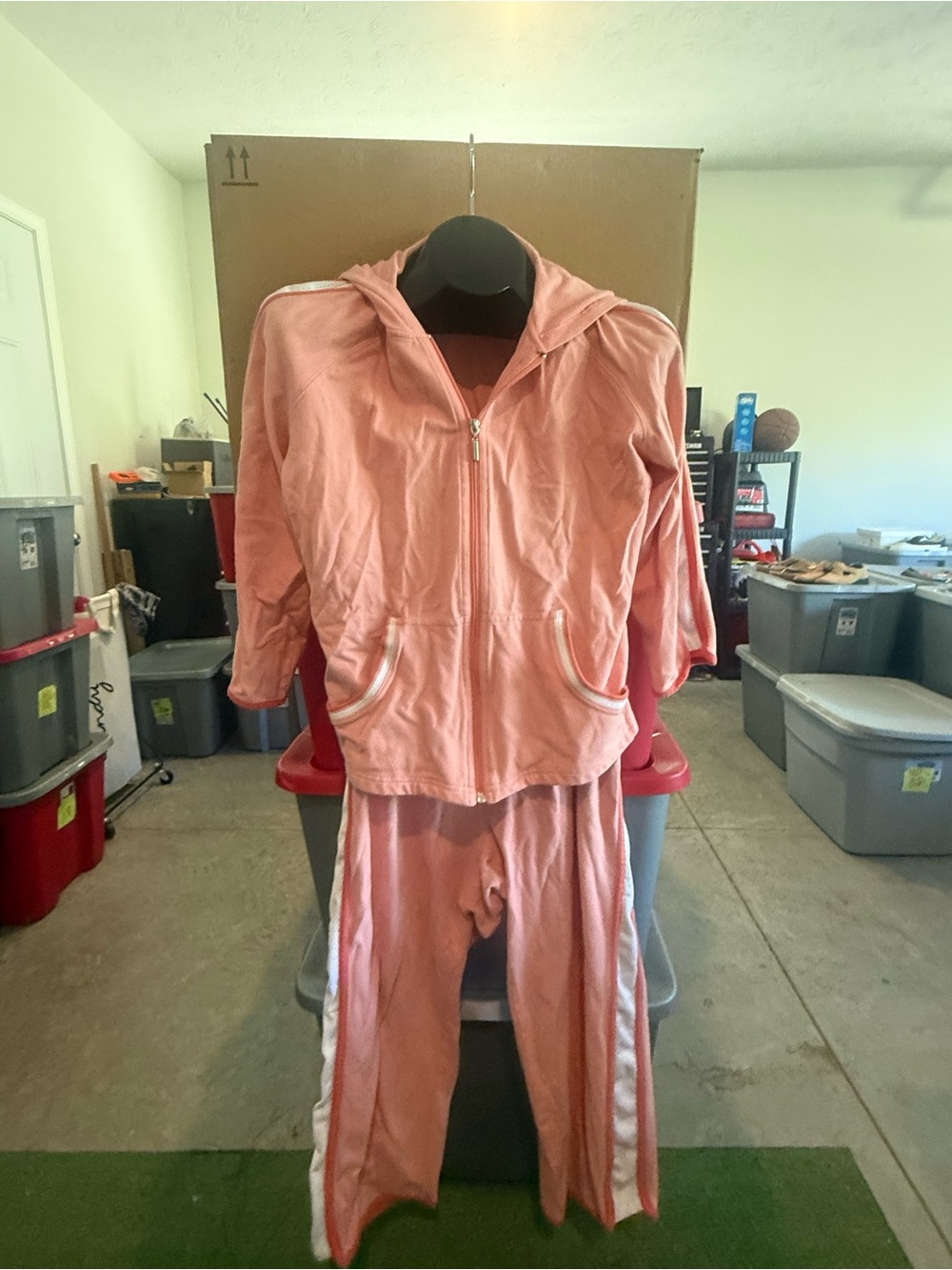 Women’s Pink Hooded Track Suit Jacket and Pants p48
